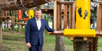 Utenoje – nuotykių parkas: kas jau veikia ir kas dar tik ateis prie Vyžuonos upės