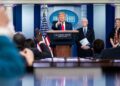 Trump Media akcijos kainuoja 9 dolerius, modelis rodo 1,41