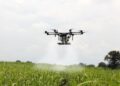 CWS Hošimino sąvartyne į dangų kelia purškimo dronus